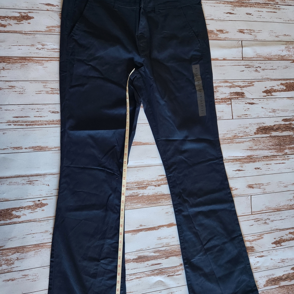 NWT American Eagle Super High-Rise Kick Boot Pants 14 Long Navy